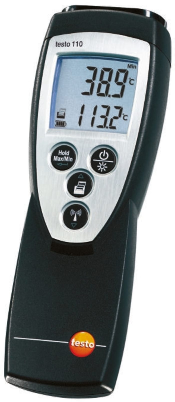 Testo 110 Wired Digital Thermometer for Multipurpose Use, NTC Probe, 1 Input(s), +150°C Max, ±0.2 °C Accuracy