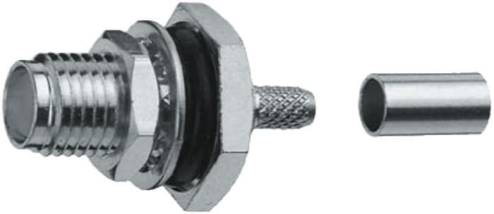 Telegartner, Jack Panel Mount SMA Connector, 50Ω, Solder Termination, Straight Body