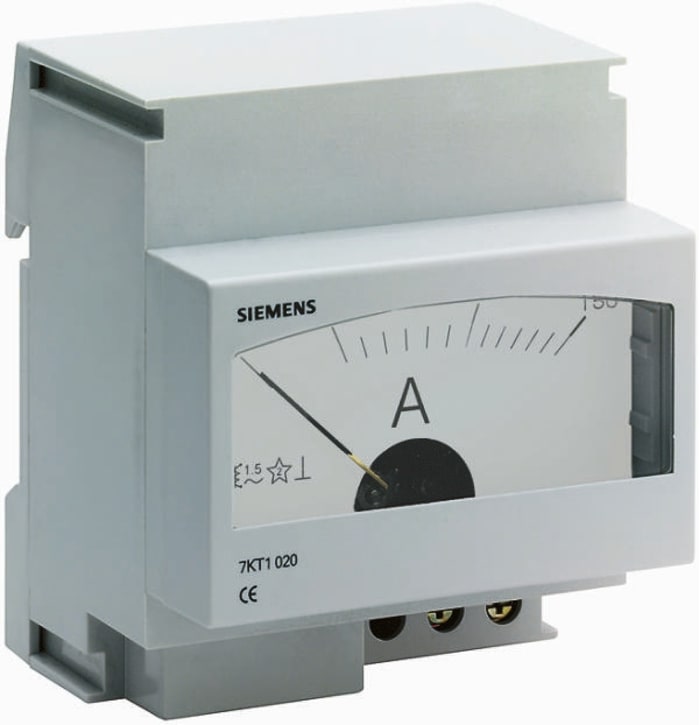Siemens Analogue Panel Ammeter 40A AC, ±3 %