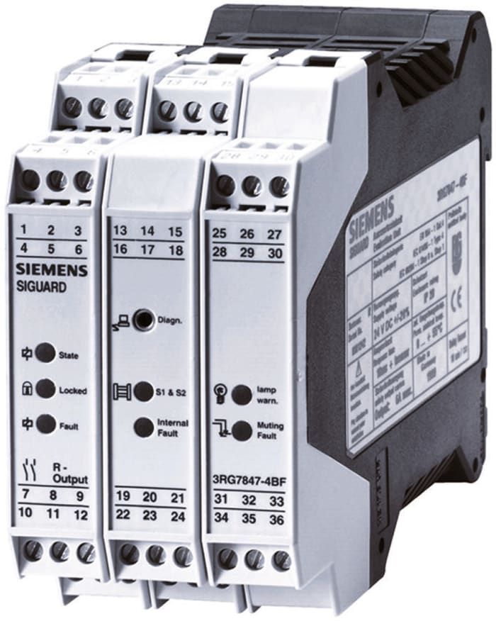 Siemens Light Beam/Curtain Safety Relay, 24V dc, 2 Safety Contacts