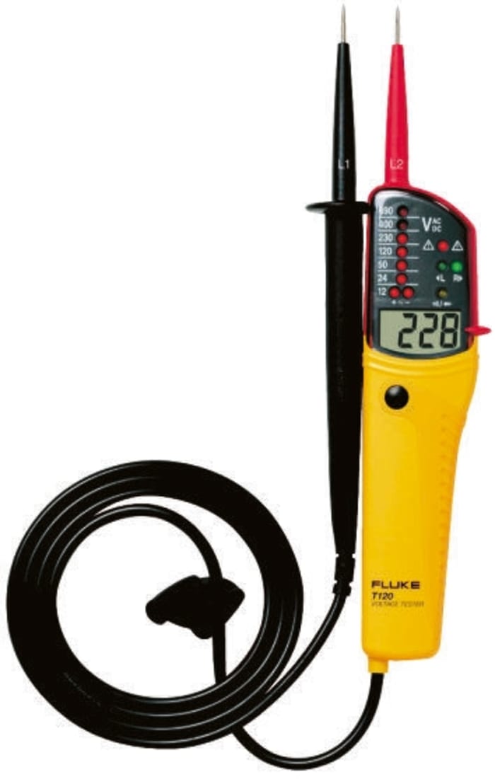 Kontrolní přístroj spojitosti, IP65, číslo modelu: T120 Fluke
