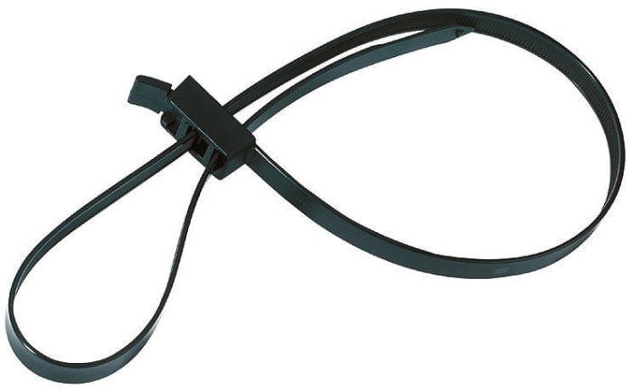 Serre-câble HellermannTyton RTT750HR, 750mm x 13 mm, Noir, en Polyamide 6.6 (PA66), x 5