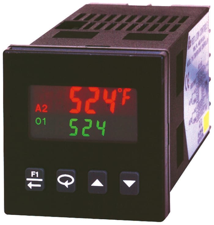Red Lion PID Temperature Controller, 49.5 x 49.5mm, 3 Output Relay, 24 V ac, 18 → 36 V dc Supply Voltage ON/OFF