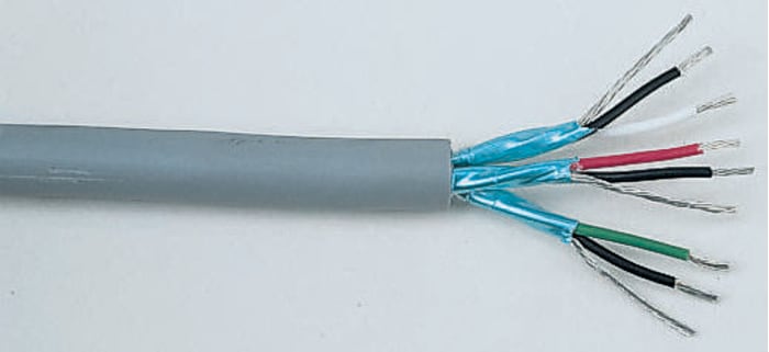 Câble de données Alpha Wire, 3 paires, 6x 0,35 mm², 22 AWG, Blindé, 100m