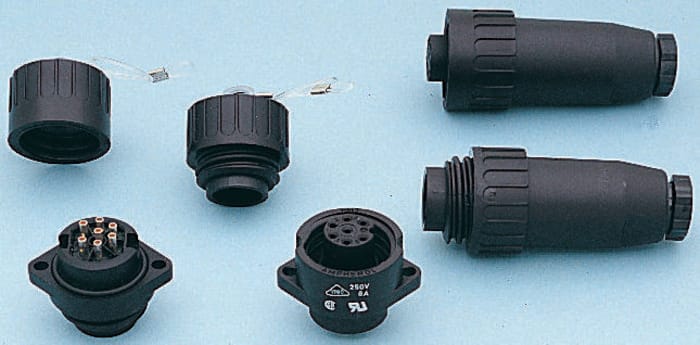 Binder Circular Connector, 4 Contacts, Cable Mount, Socket, Female, 693 Series
