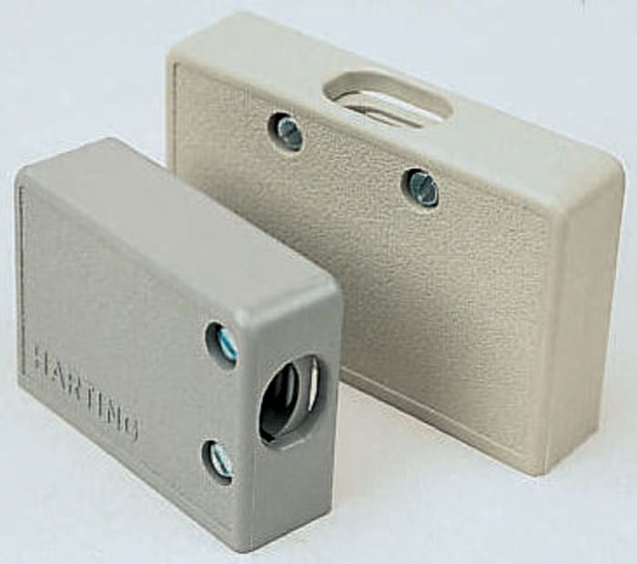 HARTING Thermoplastic Right Angle D Sub Backshell, 15 Way
