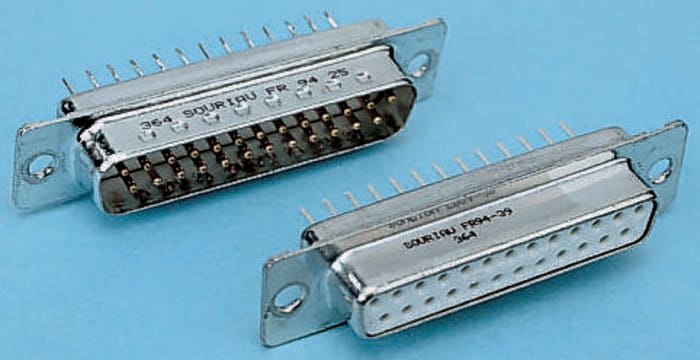 Amphenol Communications Solutions D 15 Way Through Hole D-sub Connector Plug, 2.74mm Pitch