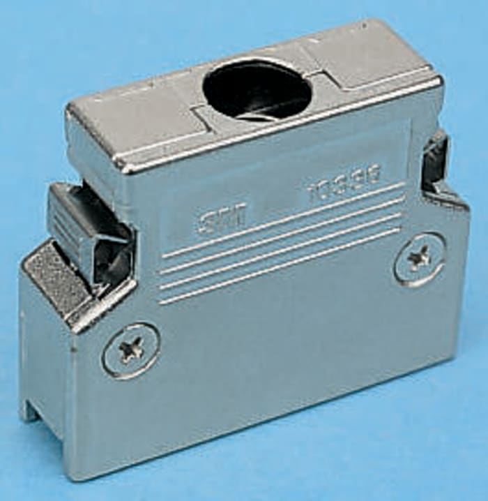 3M 103 Series Die Cast Aluminium D Sub Backshell, 14 Way, Strain Relief