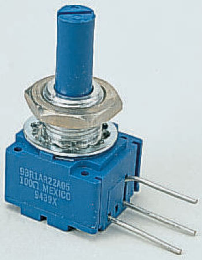 Bourns Trimpot (Trimmer Potansiyometre) 500kΩ, Boarda/Panoya Monte, Yandan Ayarlı, 2W, ±150ppm/°C, Pinli, 93 Serisi
