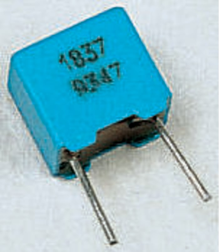 Vishay Polypropylene Film Capacitor, 63 V ac, 100 V dc, ±1%, 100nF, Through Hole