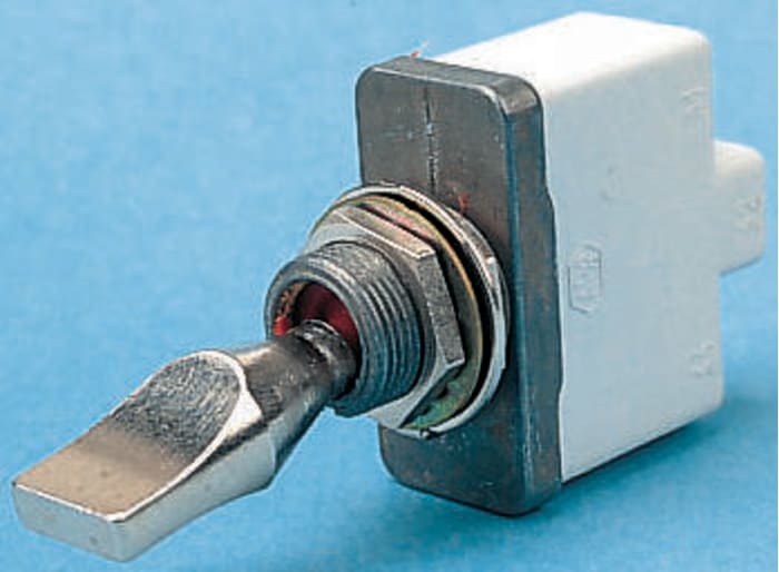 APEM Toggle Switch, Panel Mount, On-Off-On, SPST, Screw Terminal