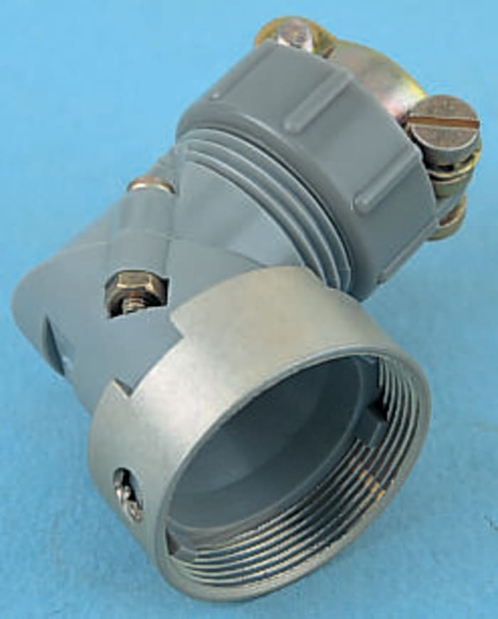 Souriau Sunbank by Eaton, 840Size 3 Angled, Straight Circular Connector Backshell, For Use With 840 Series