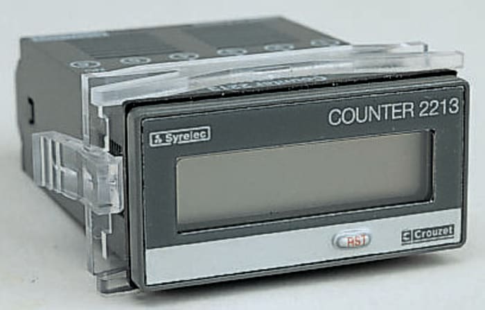 Crouzet Hours Run Meter, 6 digits, LCD, Screw Connection