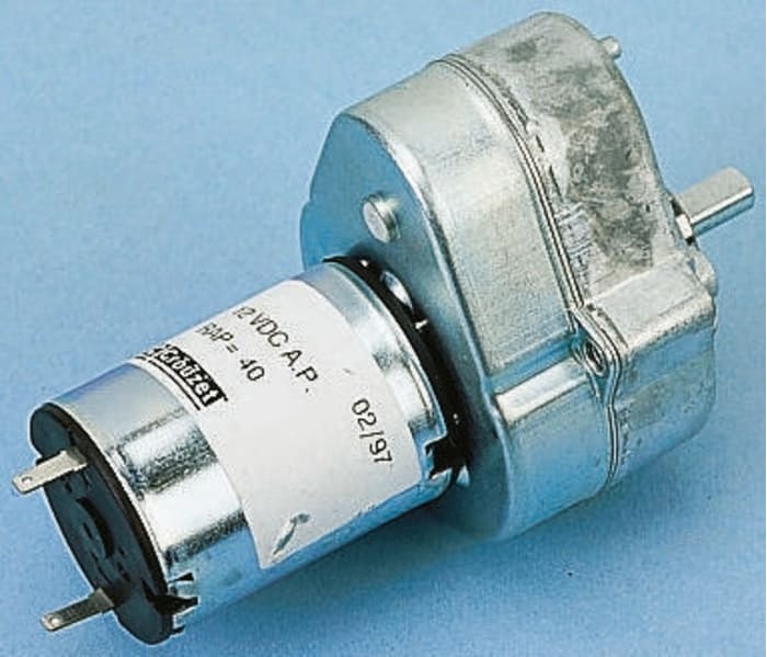 Crouzet Brushed Geared DC Geared Motor, 3 W, 12 V dc, 2 Nm, 7 rpm, 6mm Shaft Diameter