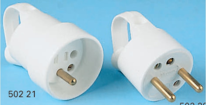 French Mains Connector, 16A, 250 V ac