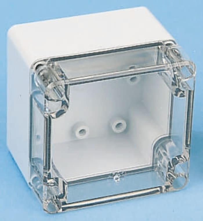 Fibox Grey Polycarbonate Enclosure, IP66, IP67, Transparent Lid, 300 x 230 x 110mm