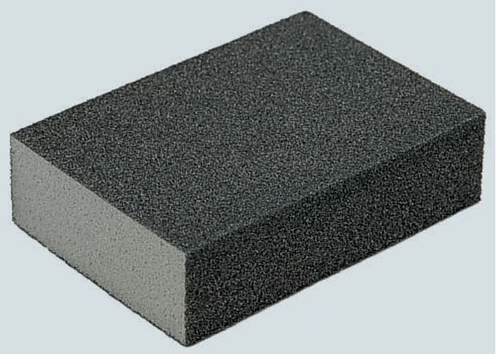 3M Aluminium Oxide Fine Abrasive Block 120 → 180 Grit, 95mm x 66mm x 25mm