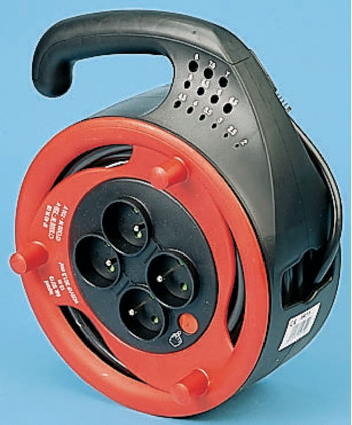 Carrete de cable Legrand, long. cable 15 m 1 Tipo E, 230 V