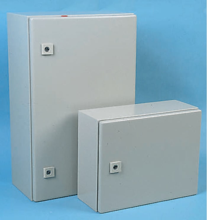 Caja de pared Rittal AE de Acero Gris, con placa de montaje, 700 x 500 x 250mm, IP56