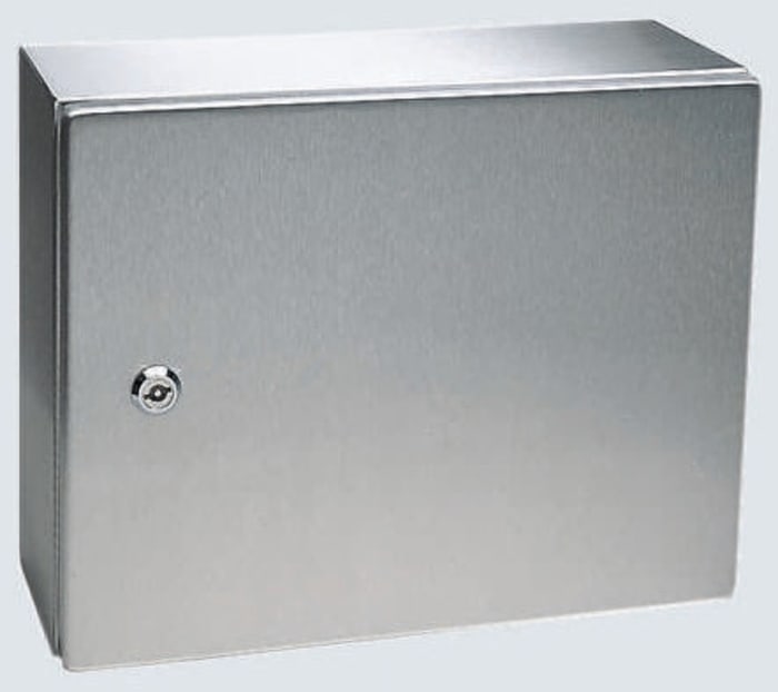 Coffret mural Rittal AE en Acier inoxydable 304, Hauteur 600 mm, Largeur 380 mm, Profondeur 210mm, IP66