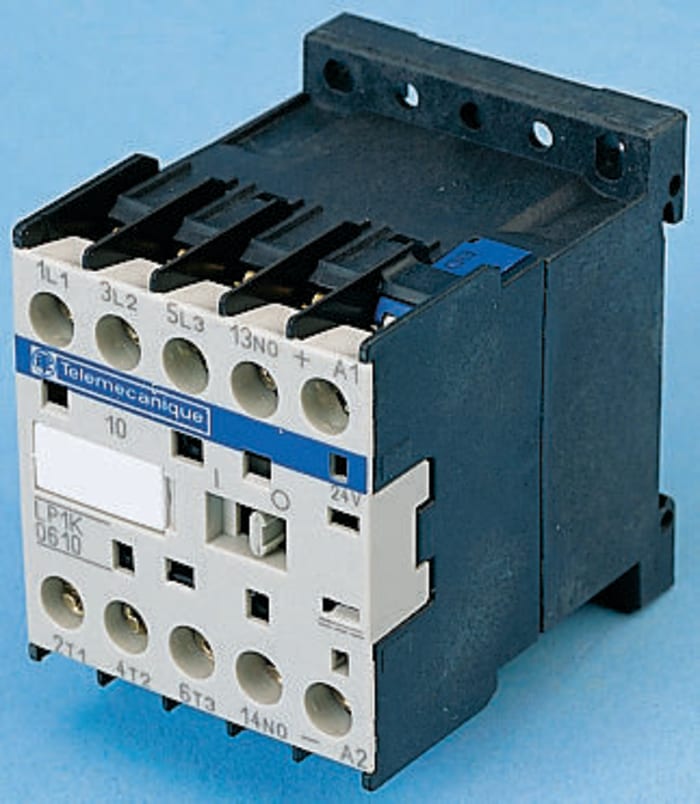 Schneider Electric LP1K Series Contactor, 24 V dc Coil, 3-Pole, 12 A, 5.5 kW, 3NO, 690 V ac