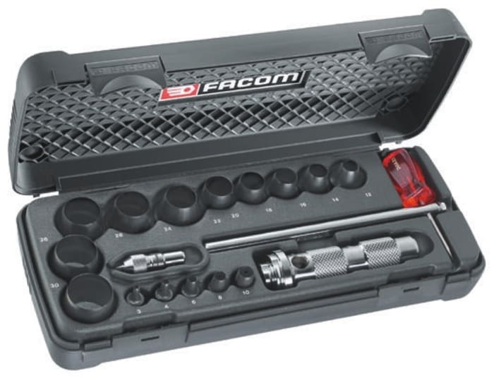 Facom 3 → 30mm , 19 Piece Punch Kit With Various Contents