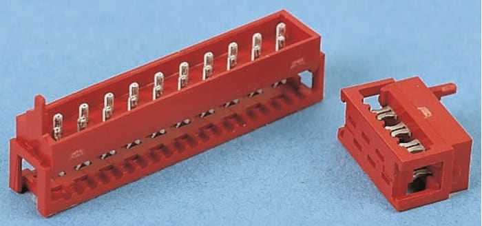 TE Connectivity 20-Way IDC Connector Plug, 2-Row