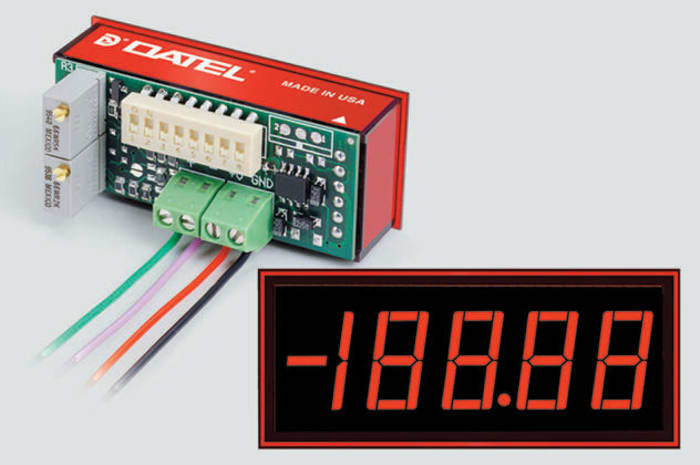 Murata, LED, Pano Tipi Dijital Ampermetre, 4,5-Dijit, %±2, 0°C - +50°C, 53,8 x 22,3 mm