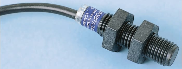 Telemecanique Barrel-Style Proximity Sensor, M18 x 1, 8 mm Detection, 24 → 240 V ac/dc, IP69K