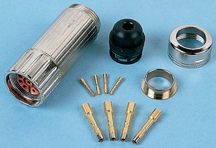 Contact Connectors, LS1 8 Pole Industrial & Automation Circular Connector, 25A, 800 V ac IP67, Screw Lock, Female,
