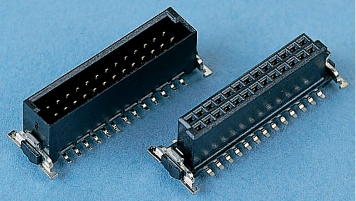 Connecteur IDC ERNI Femelle, 50 contacts, 2 rangées, pas 1.27mm, Montage en surface