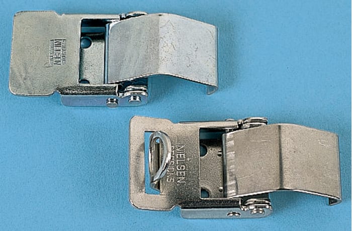 ZnPt steel toggle latch w/padlock catch