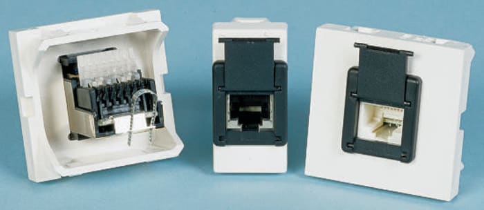 Decelect Female RJ45 Connector, Cat5, UTP Shield Straight