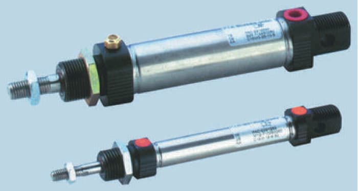 Parker Pneumatic Piston Rod Cylinder - 20mm Bore, 80mm Stroke, P1A Series, Double Acting