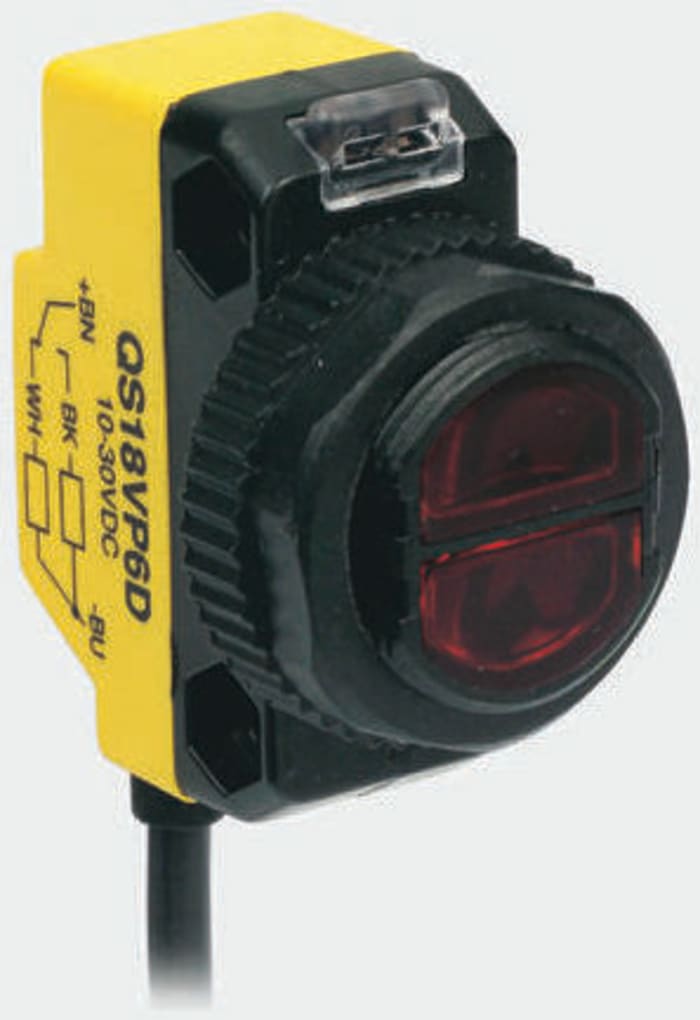 Banner Diffuse Photoelectric Sensor, Block Sensor, 450 mm Detection Range