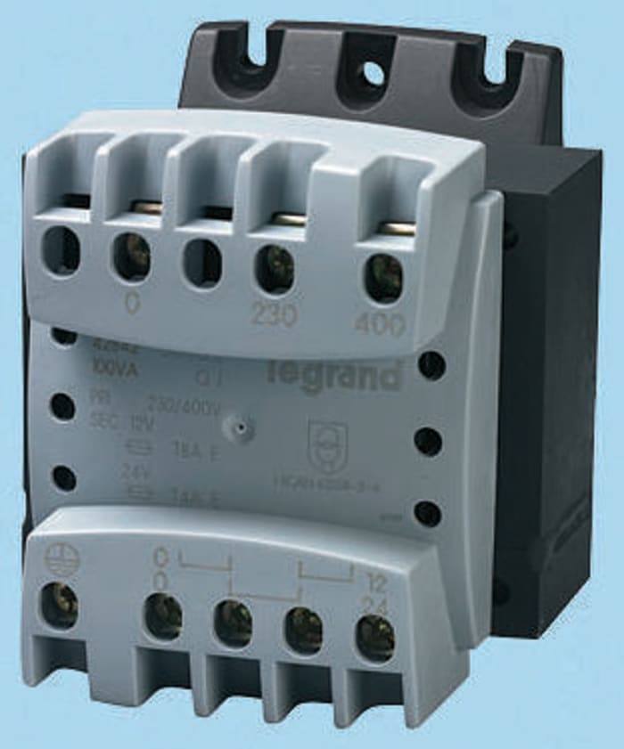 Legrand 63VA DIN Rail Transformer, 215V ac, 230V ac, 245V ac, 385V ac, 400V ac, 415V ac Primary, 115V ac Secondary