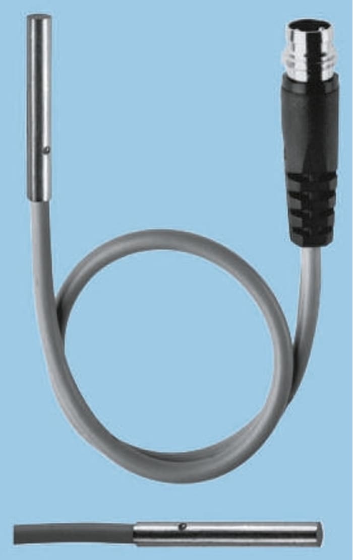 Baumer Inductive Smooth Barrel Proximity Sensor, 0.8 mm Detection, PNP NO, 10 → 30 V dc