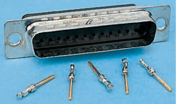 Harting Straight Crimp D-sub Connector, Plug, 25 Pin