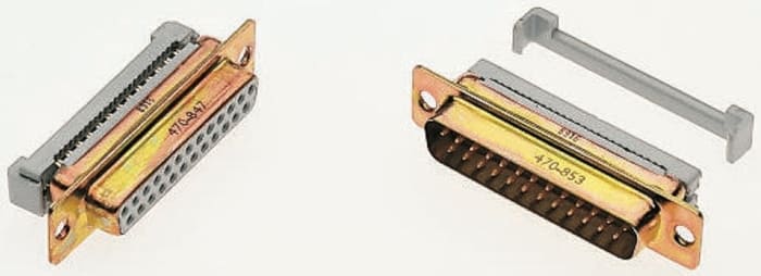 Connecteur Sub-D IDC 8888, 9 voies coudé Mâle, boitier PET