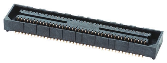 Samtec Straight Surface Mount PCB Socket, 80 Contact(s), 0.8mm Pitch, 2 Row(s)