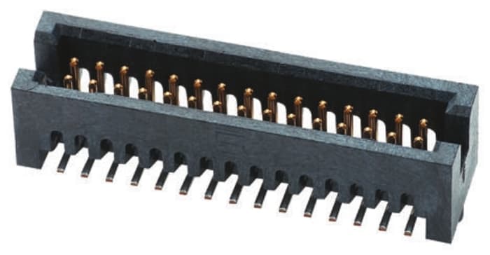 Samtec TFM Series Straight Surface Mount PCB Header, 40 Contact(s), 1.27mm Pitch, 2 Row(s), Shrouded