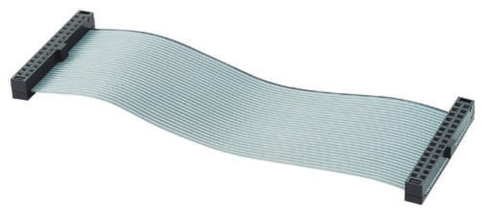 Samtec TCSD Series Flat IDC Socket Cable Assembly, 2x15-Way, 2mm Pitch, 203.2mm Length, Tiger Eye IDC to Tiger Eye IDC