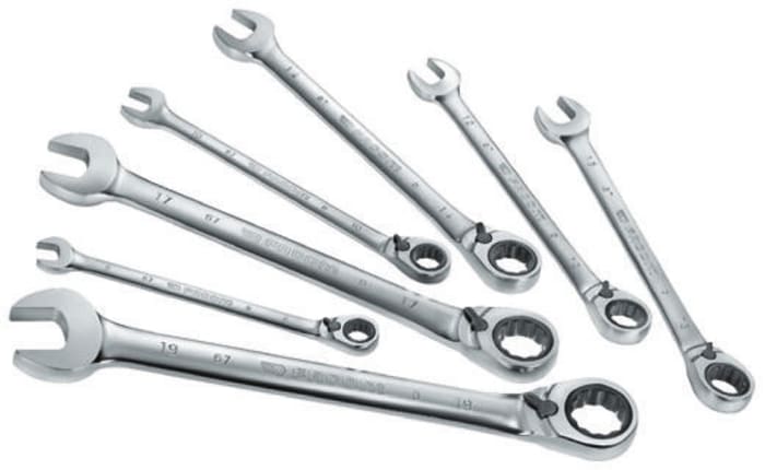 Facom 7-Piece Combination Spanner Set, 8; 10; 12; 13; 14; 17; 19 mm