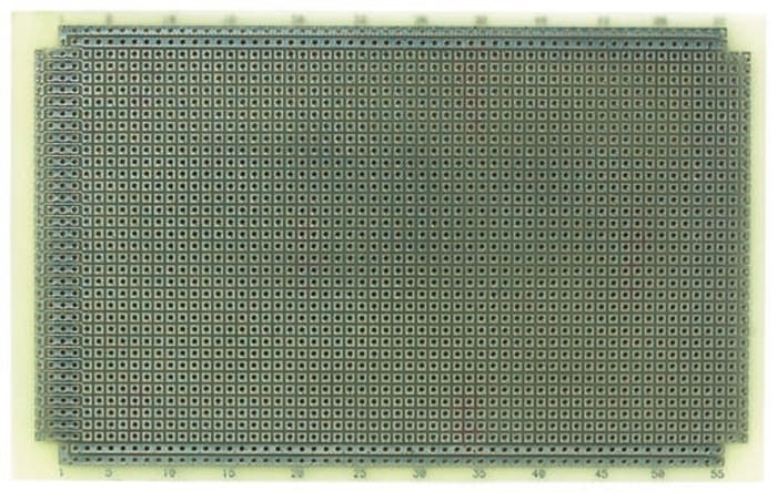 Maticová deska AG631 oboustranná DIN 41612 FR4 1mm otvory a roztečí 2.54 x 2.54mm 160 x 100 x 1.6mm