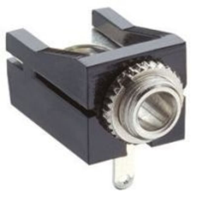 Lumberg Jack Connector 3.5 mm Through Hole Mono Socket, 2Pole 1A