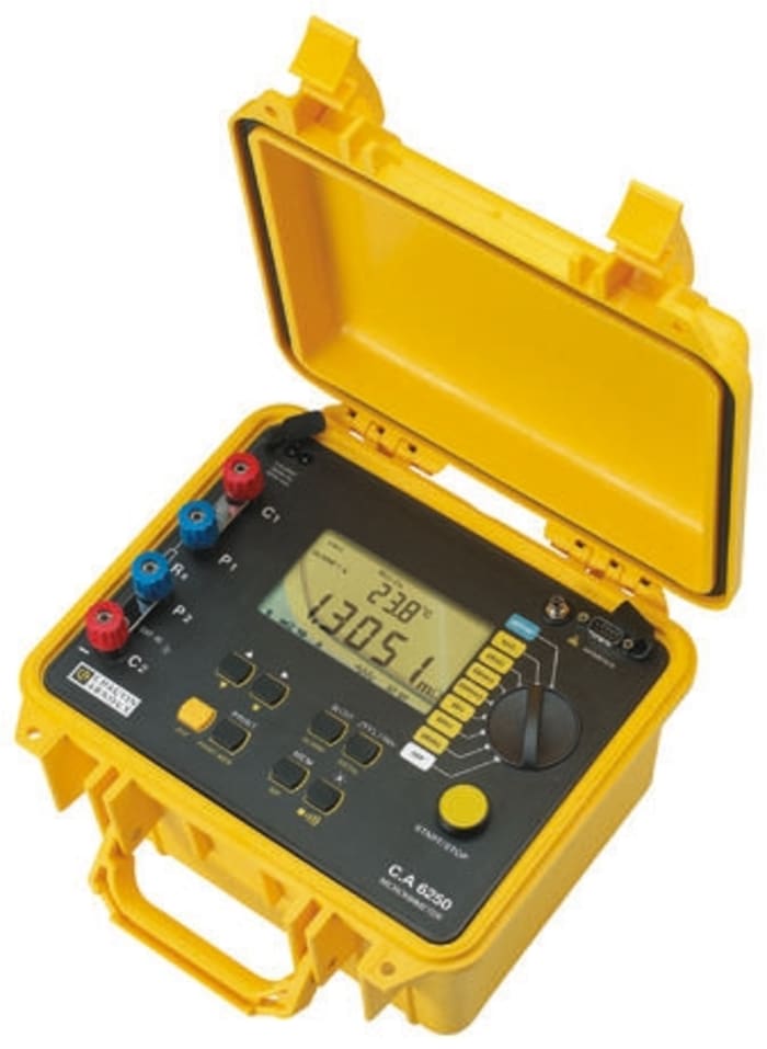 Chauvin Arnoux CA 6250 Ohm Meter, 2500 Ω Max, 100nΩ Resolution, 4 Wire