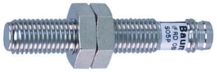 Baumer Threaded Barrel Proximity Sensor, M8, 2 mm Detection, 10 → 30 V dc