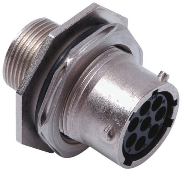 Souriau Sunbank by Eaton, UTO 12 Way Panel Mount MIL Spec Circular Connector Receptacle, Socket Contacts,Shell Size 14,