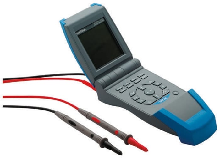Metrix MTX 3281 Handheld LCD Digital Multimeter, True RMS, 20A ac Max, 20A dc Max, 1000V ac Max