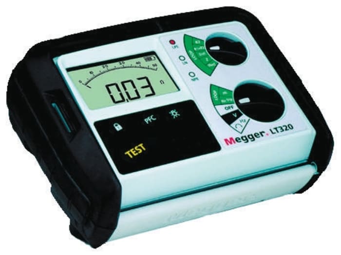 Megger LT320-FR Loop Impedance Tester 2 Wire, 3 Wire 500V ±2% CAT III 300 V LT320